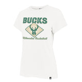 Women's '47 Brand Frankie Have Heart Milwaukee Bucks T-Shirt-front