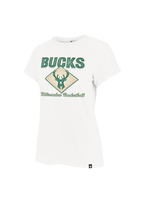 Women's '47 Brand Frankie Have Heart Milwaukee Bucks T-Shirt-front