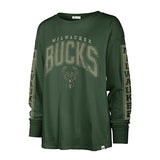 Women's Frankie Tomcat Soa Milwaukee Bucks Long Sleeve T-Shirt- front