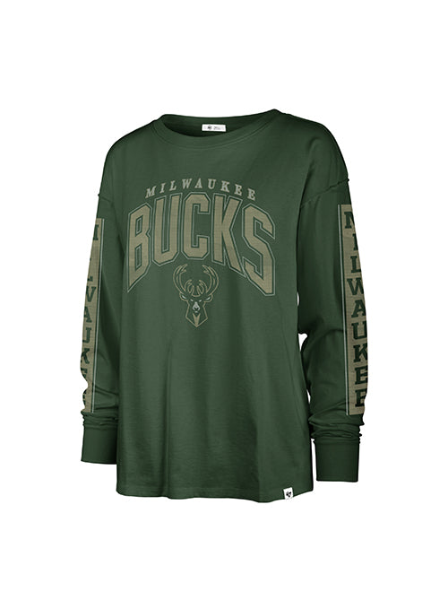 Women's Frankie Tomcat Soa Milwaukee Bucks Long Sleeve T-Shirt- front