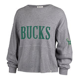 Women's '47 Brand Jada Milwaukee Bucks Long Sleeve T-Shirt-front