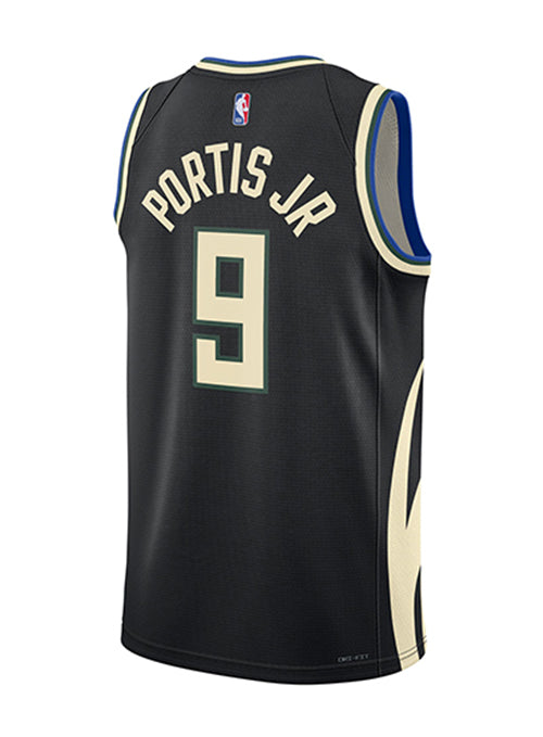 Jordan 2022 Statement Edition Bobby Portis Milwaukee Bucks Swingman Jersey-back