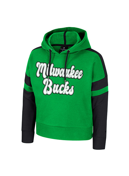 Youth Girls Band Manager Milwaukee Bucks Hooded Sweatshirt-front