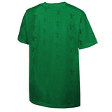 Youth Mitchell & Ness HWC '68 AOP Green Milwaukee Bucks T-Shirt in Green - Back View