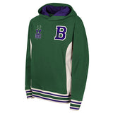 Youth Mitchell & Ness HWC '93 Milwaukee Bucks Hooded Sweatshirt in Green and White - Front View