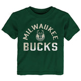 Toddler Outerstuff Halftime Milwaukee Bucks T-Shirt - Front View