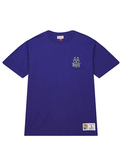 Mitchell & Ness HWC '93 Premium Pocket Purple Milwaukee Bucks T-Shirt- front