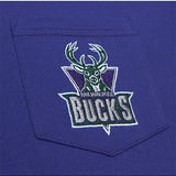 Mitchell & Ness HWC '93 Premium Pocket Purple Milwaukee Bucks T-Shirt-chest pocket