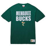 Mitchell & Ness HWC '68 Legendary Slub green Milwaukee Bucks T-Shirt- front