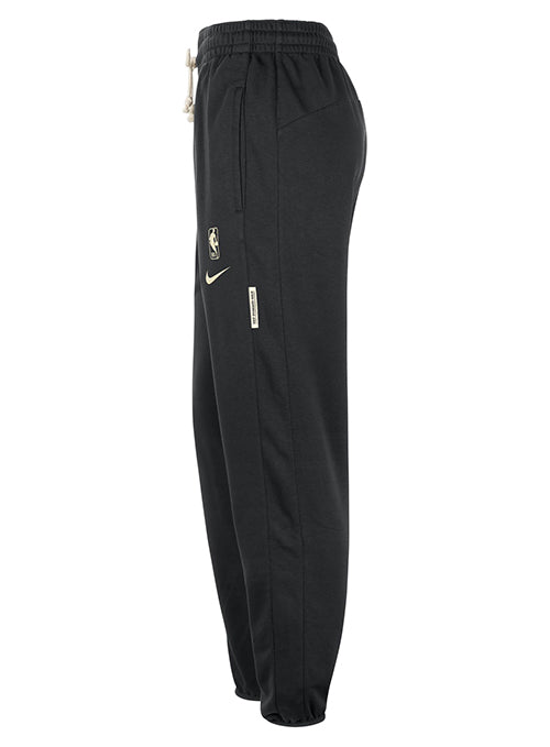 Women's Nike Dri-Fit Standard Issue Milwaukee Bucks Jogger Sweatpants in Black - Left Side View