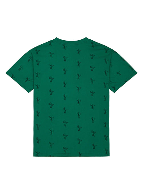 Mitchell & Ness '68 AOP Green Milwaukee Bucks T-Shirt-back