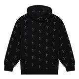 Mitchell & Ness HWC '68 AOP Black Milwaukee Bucks Hooded Sweatshirt-back