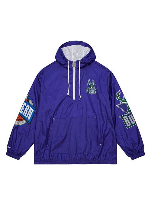 Mitchell & Ness HWC '93 Anorak Milwaukee Bucks Windbreaker Jacket- front