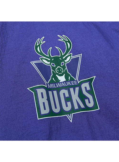 Mitchell & Ness HWC '93 Anorak Milwaukee Bucks Windbreaker Jacket- left chest