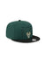 New Era 9Fifty Headline 2-Tone Milwaukee Bucks Snapback Hat in Green and Black - Angled Right Side View