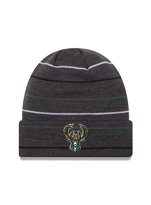 New Era Cuff Rowed Stripe Milwaukee Bucks Knitted Hat