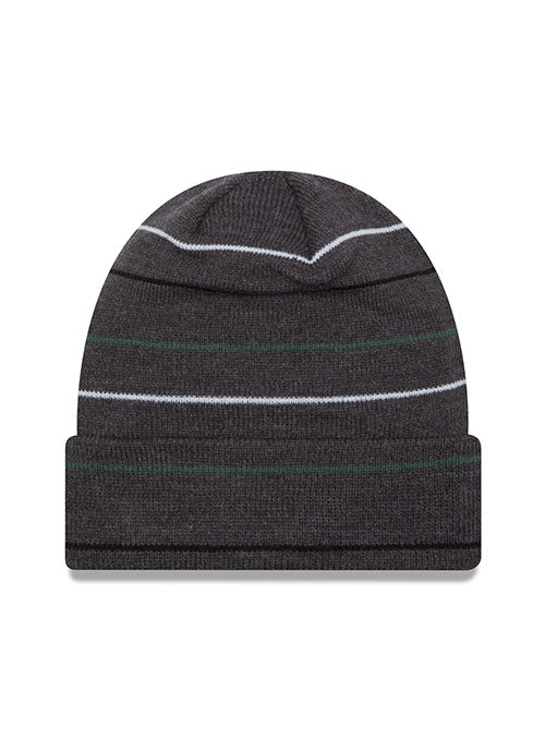 New Era Cuff Rowed Stripe Milwaukee Bucks Knitted Hat - Back View