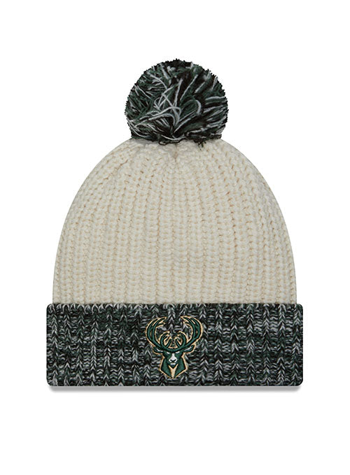 Women's Cuff Pom Fresh Milwaukee Bucks Knitted Hat