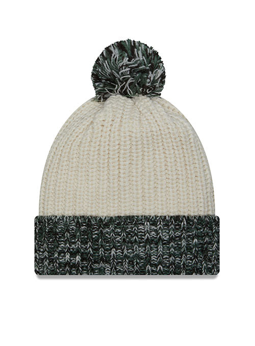 Women's Cuff Pom Fresh Milwaukee Bucks Knitted Hat - Back View