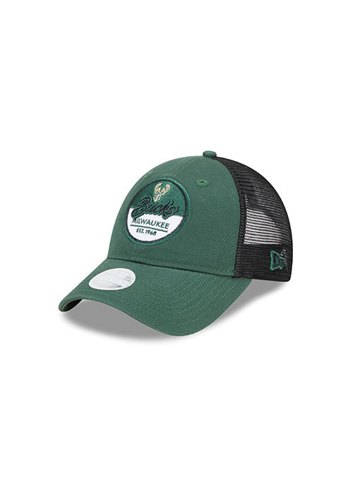 Women's 9Forty Team Script Milwaukee Bucks Adjustable Hat