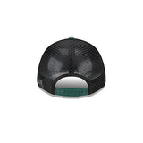 Women's 9forty Team Script Milwaukee Bucks Adjustable Hat in Green and Black - Back View
