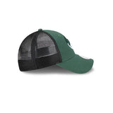 Women's 9forty Team Script Milwaukee Bucks Adjustable Hat in Green and Black - Right Side View