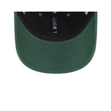 Women's 9forty Team Script Milwaukee Bucks Adjustable Hat in Green and Black - Underbill View