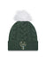 Women's New Era Cuff Pom Braid Icon Milwaukee Bucks Knit Hat in Green - Front View