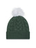 Women's New Era Cuff Pom Braid Icon Milwaukee Bucks Knit Hat in Green - Back View