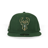 Youth New Era 9Fifty State Patch Milwaukee Bucks Snapback Hat-front