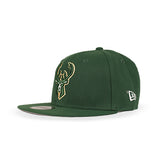 Youth New Era 9Fifty State Patch Milwaukee Bucks Snapback Hat-angled left
