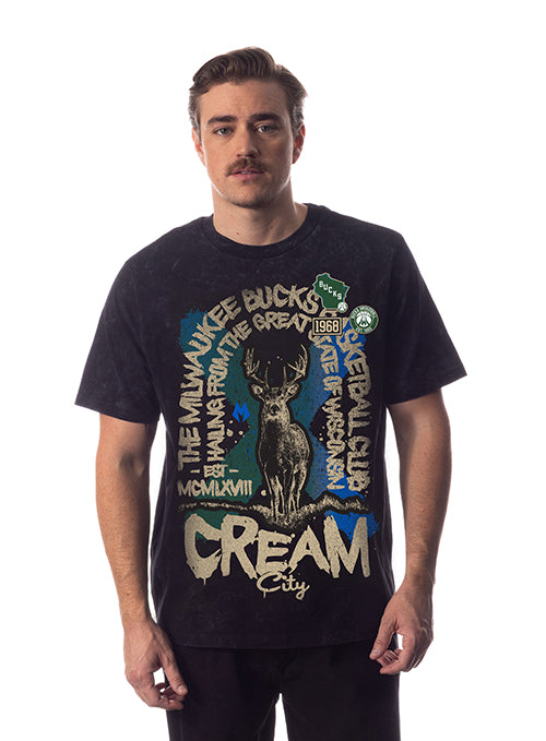 The Wild Collective Basketball Club Milwaukee Bucks T-Shirt