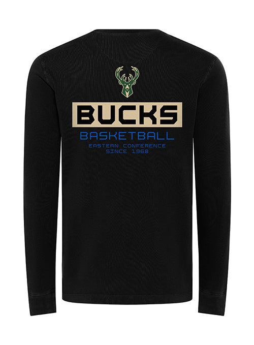 Sportiqe Mohave Saocom Black Milwaukee Bucks Long Sleeve T-Shirt-back