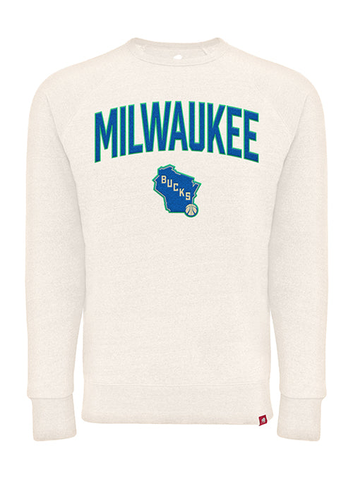 Sportiqe 2023-24 City Edition Harmon Drexel Milwaukee Bucks Crewneck Sweatshirt- front 