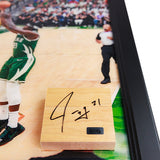 Signed Artsman Key Moments Jrue Holiday Milwaukee Bucks Frame-signature