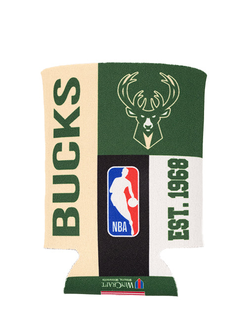 Wincraft Color Block Milwaukee Bucks 12oz Koozie- side 1