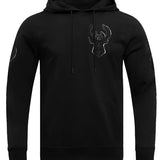 Pro Standard Triple Black Milwaukee Bucks Hooded Sweatshirt-front