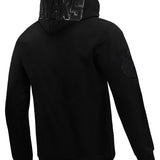 Pro Standard Triple Black Milwaukee Bucks Hooded Sweatshirt- angled back