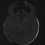 Pro Standard Triple Black Milwaukee Bucks Hooded Sweatshirt-patch 2