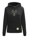 Women's Pro Standard Black & Gold Milwaukee Bucks Hooded Sweatshirt-front 