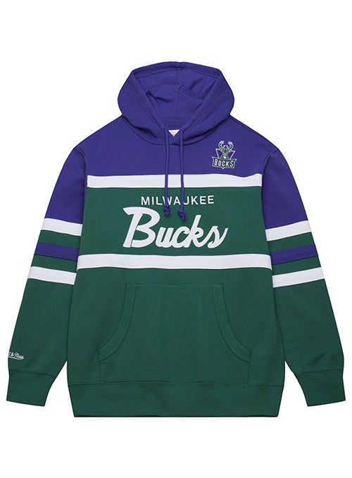 Mitchell & Ness HWC '93 Coach Vintage Milwaukee Bucks Hooded Sweatshirt-front
