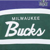Mitchell & Ness HWC '93 Coach Vintage Milwaukee Bucks Hooded Sweatshirt-chest embroidery