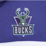 Mitchell & Ness HWC '93 Coach Vintage Milwaukee Bucks Hooded Sweatshirt-left chest embroidery