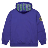 Mitchell & Ness HWC '93 Vintage Purple Milwaukee Bucks Hooded Sweatshirt-back