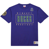 Mitchell & Ness Premium Vintage Milwaukee Bucks T-Shirt-front
