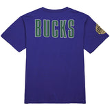 Mitchell & Ness Premium Vintage Milwaukee Bucks T-Shirt-back