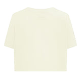 Women's Pro Standard Neutral Cream Boxy Cropped Milwaukee Bucks T-Shirt-back