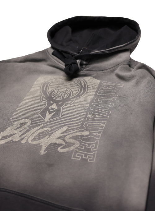 Sportiqe Blake Milwaukee Bucks Icon Logo Hooded Sweatshirt-close up