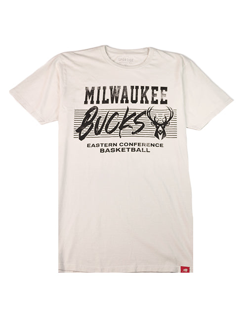 Sportiqe Bingham Milwaukee Bucks Logo Conference T-Shirt-front