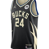 Jordan 2022 Statement Edition Pat Connaughton Milwaukee Bucks Swingman Jersey-front